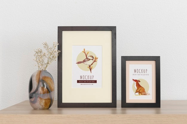 Free Frames With Ornamental Elements Mockup Psd