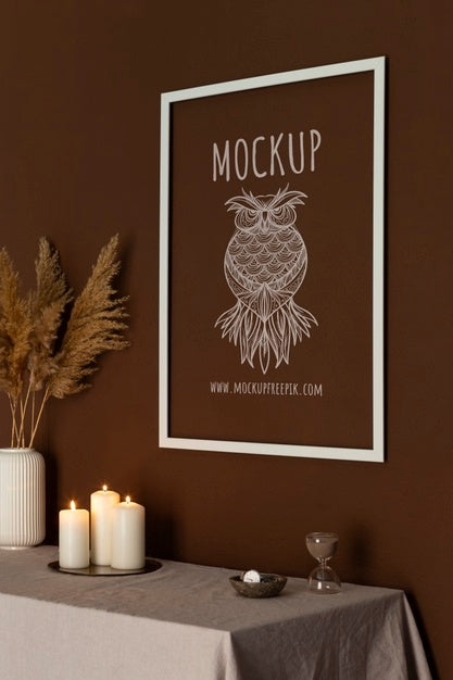 Free Frames With Ornamental Elements Mockup Psd