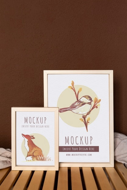 Free Frames With Ornamental Elements Mockup Psd