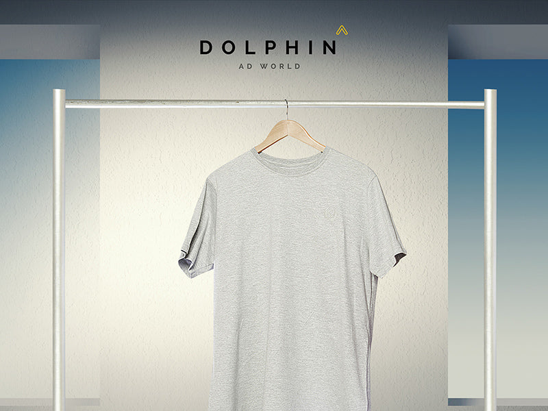 Free Grey Hanging T-shirt Mockup