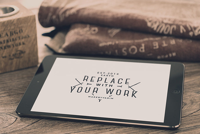 Free Hipster iPad Mockup