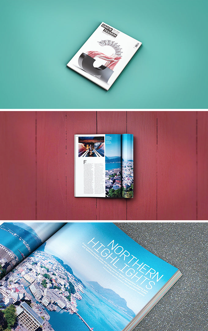 Free 3 High-Quality Magazine Mockups
