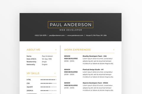 Free Resume & Cover Letter Template