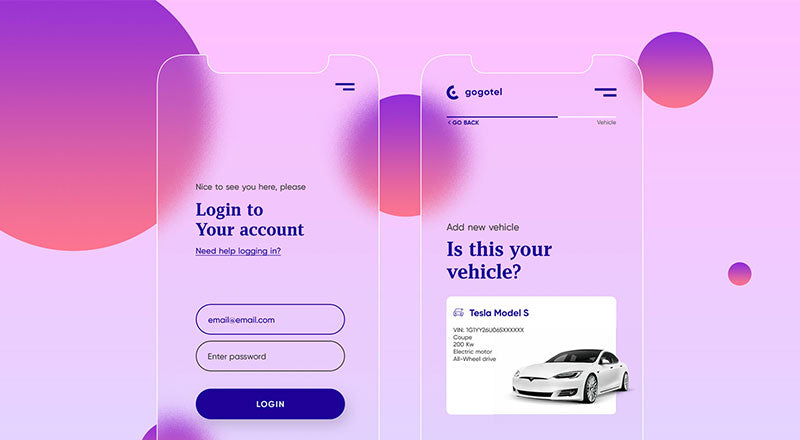 Free Frosted Glass Mobile App User Interface Mockup Psd