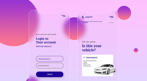 Free Frosted Glass Mobile App User Interface Mockup Psd