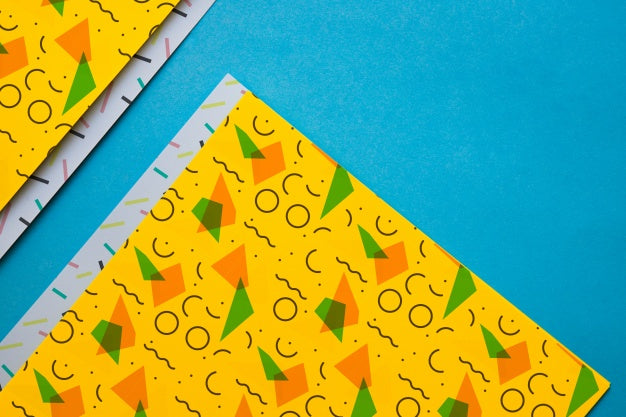 Free Geometric Cover Mockup Collectio Psd