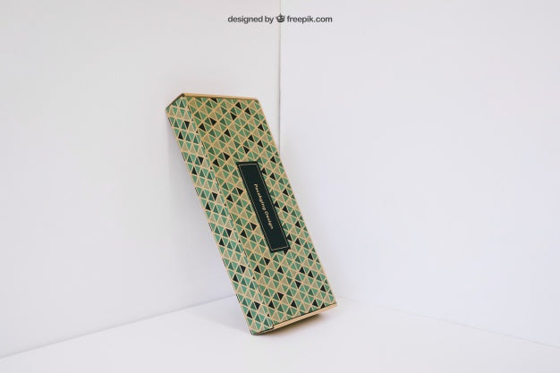 Free Gift Box Leaning In Corner Psd