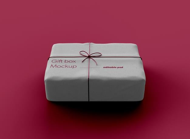 Free Gift Box Mockup Psd