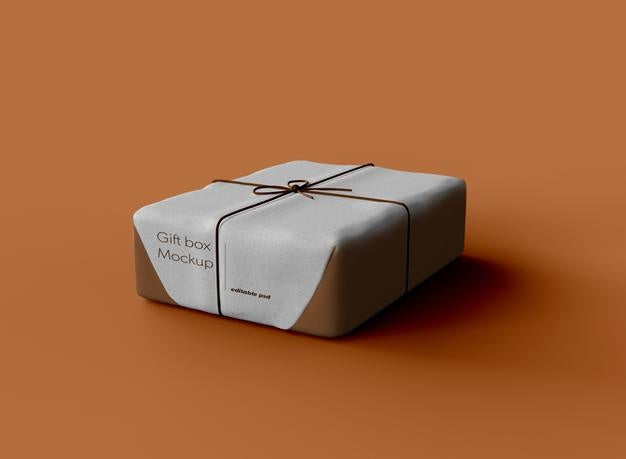 Free Gift Box Mockup Psd