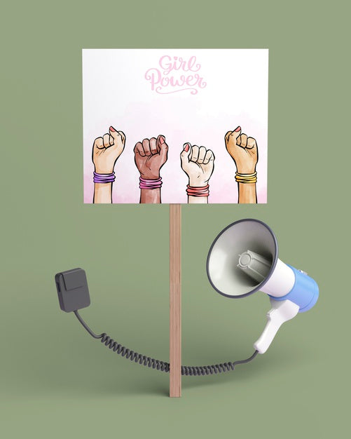 Free Girl Power Concept Assortment Psd