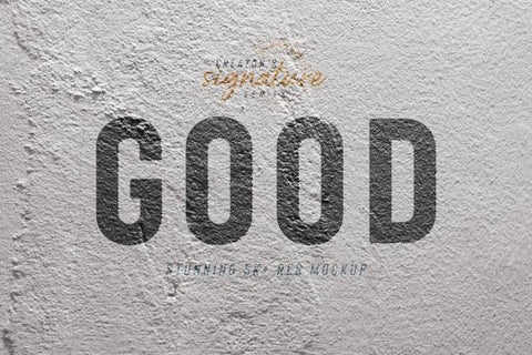 Free Golden Logo Mockup On Grunge Concrete Wall Branding Sign Logo Mockup Front View Psd
