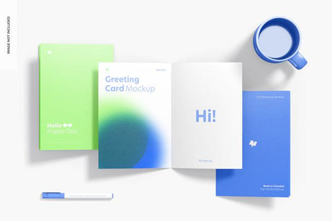 Free Greeting Card Mockup Psd