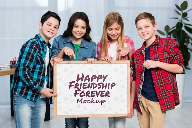 Free Group Of Happy Children Together Psd