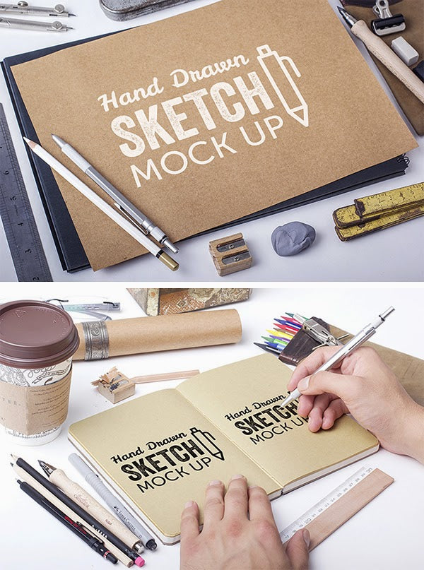 Free Hand Drawn Sketch Mockups