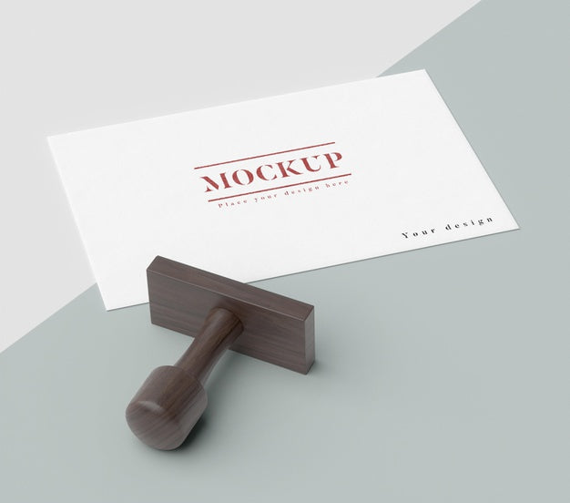 Free Hand Stamp With Handle Mock-Up Psd