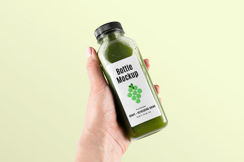Free Healthy Bottle Mockup