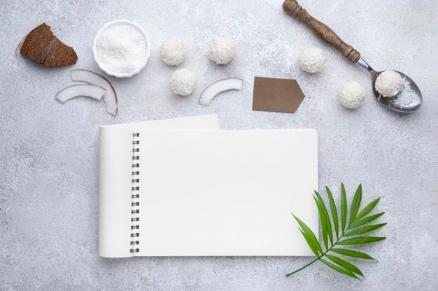 Free Healthy Sweets Recipe Mockup Psd