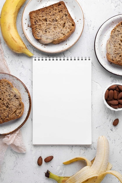 Free Healthy Sweets Recipe Mockup Psd