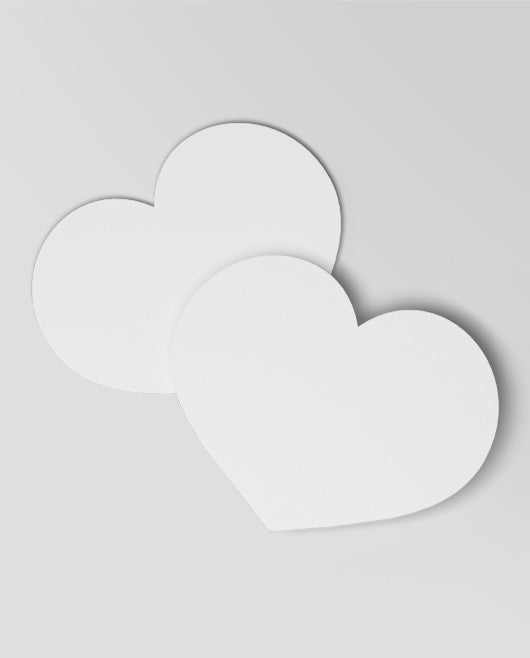 Free Heart-Shaped Card – 4 Psd Mockups