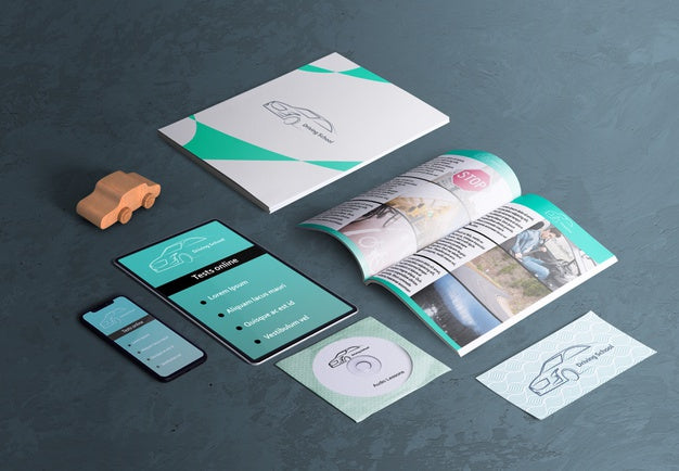 Free High Angle Of Scene Creator Pack For Driving School Psd