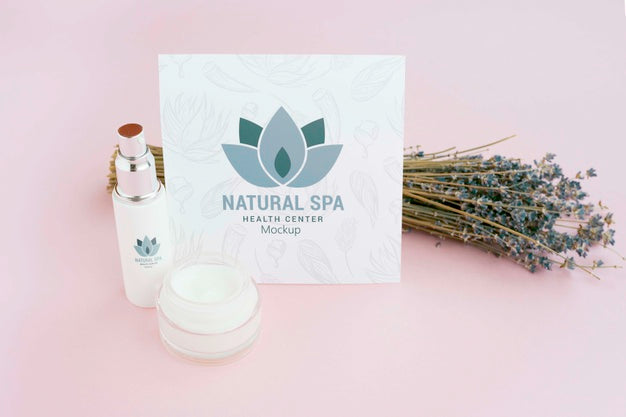 Free High View Lavender And Salt Spa Concept Psd