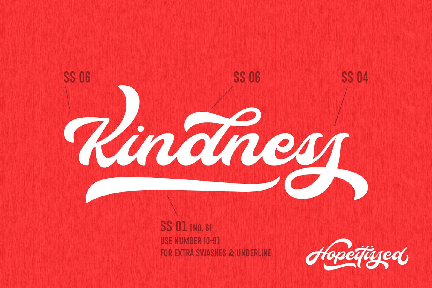 Free Hopeitissed Handlettering Font