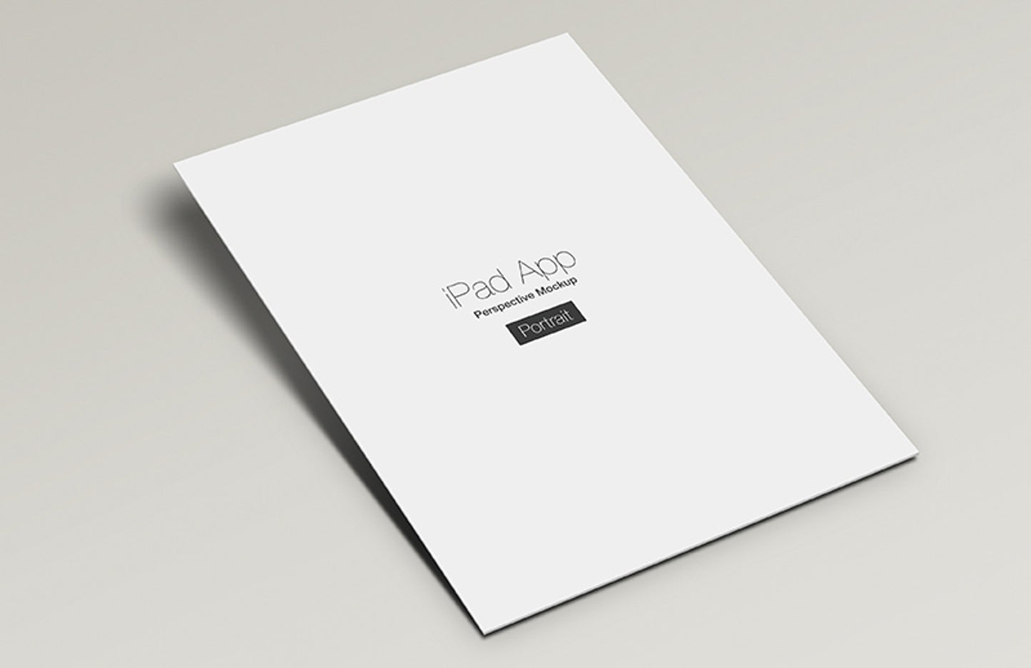 Free iPad App Perspective Mockup