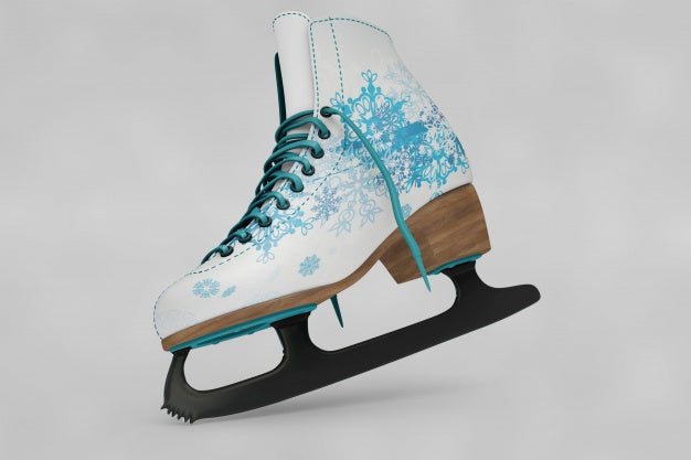 Free Ice Skates Shoes Mockup Psd