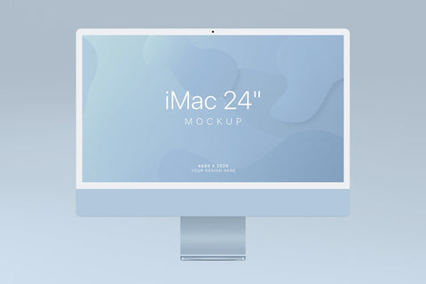 Free Imac 2021 Mockup