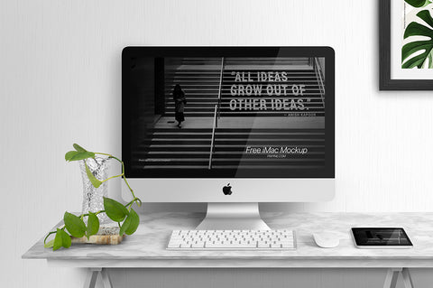 Free Imac Display Mockup