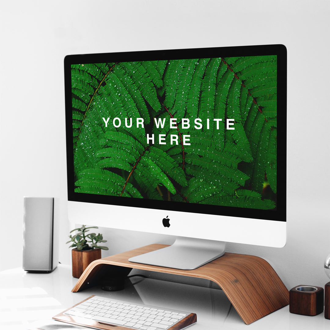 Free Imac On Stand Psd Mockup