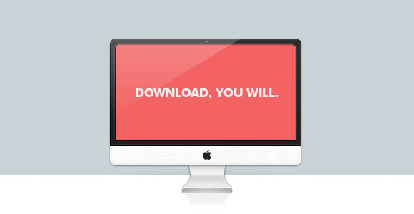 Free Imac Psd Mockup