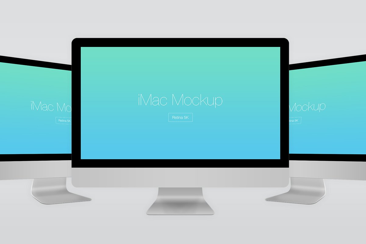 Free Imac Retina 5K Mockup