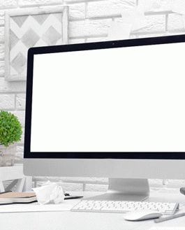 Free Imac Workplace Mockup Psd