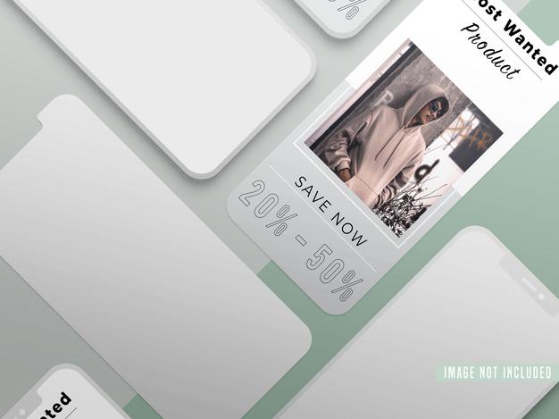 Free Instagram Fashion Social Media Post Mockup Psd