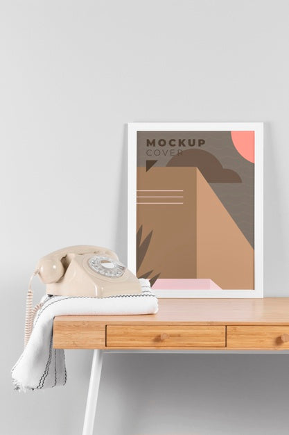 Free Interior Design Frame Mock-Up Psd