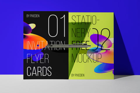 Free Invitation Psd Flyer Mockup