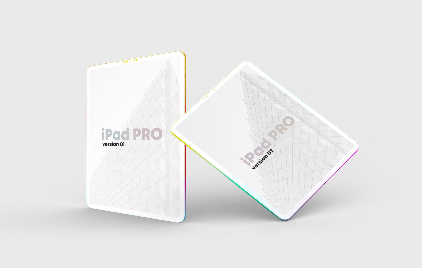 Free Ipad Pro Clay Colorful Mockup