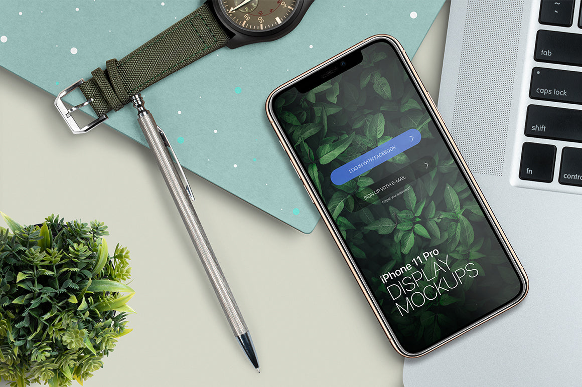 Free Iphone 11 Pro Gold Mockup