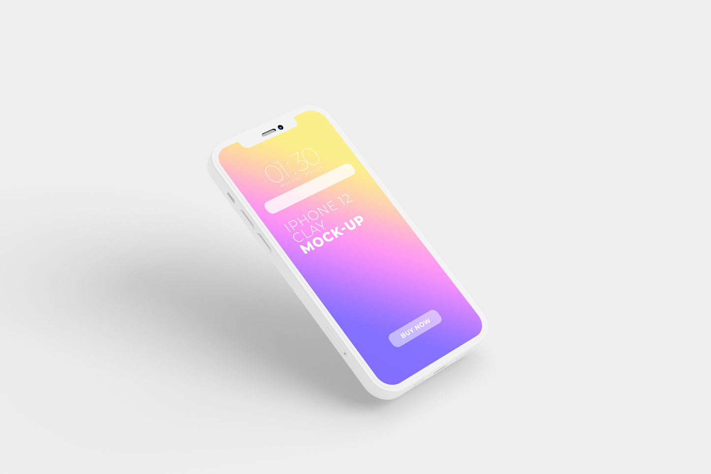 Free Iphone 12 Clay Mockup