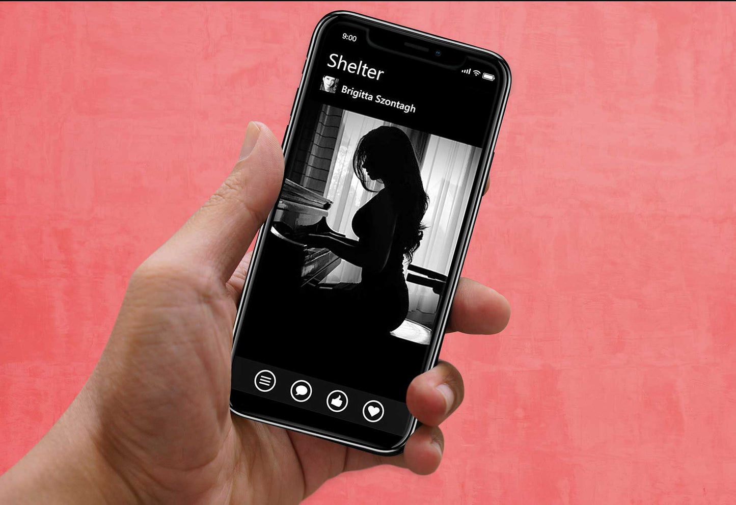 Free Iphone X In Hand Mockup