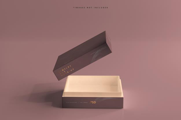 Free Jewelry Or Gift Box Mockup Psd