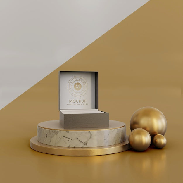 Free Jewelry Packaging Display Mock Up Psd