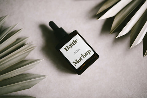 Free Label On Bottle Mockup