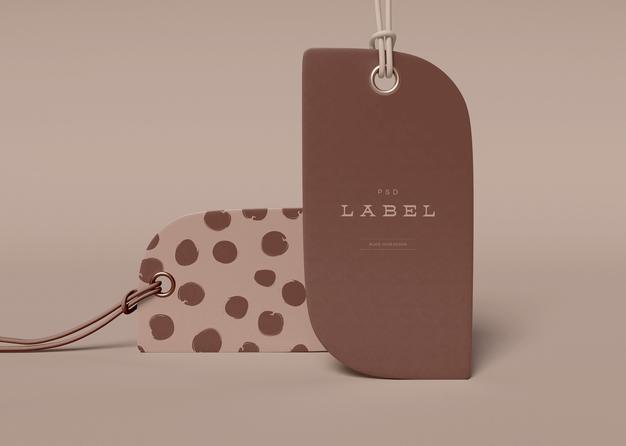 Free Label Price Tag Mockup Psd