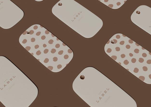 Free Label Price Tag Mockup Psd