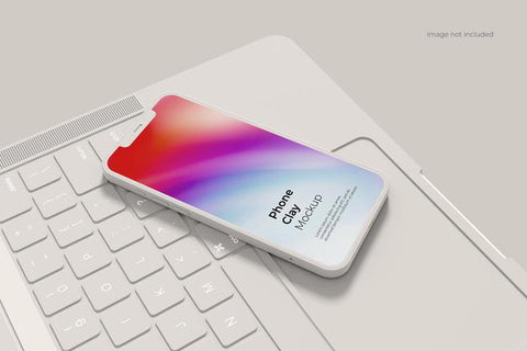 Free Laptop And Smartphone Clay Mockup Psd