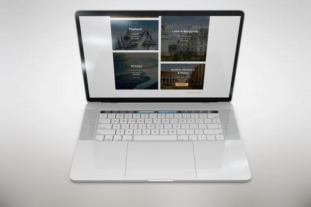 Free Laptop Mock Up Top View Psd