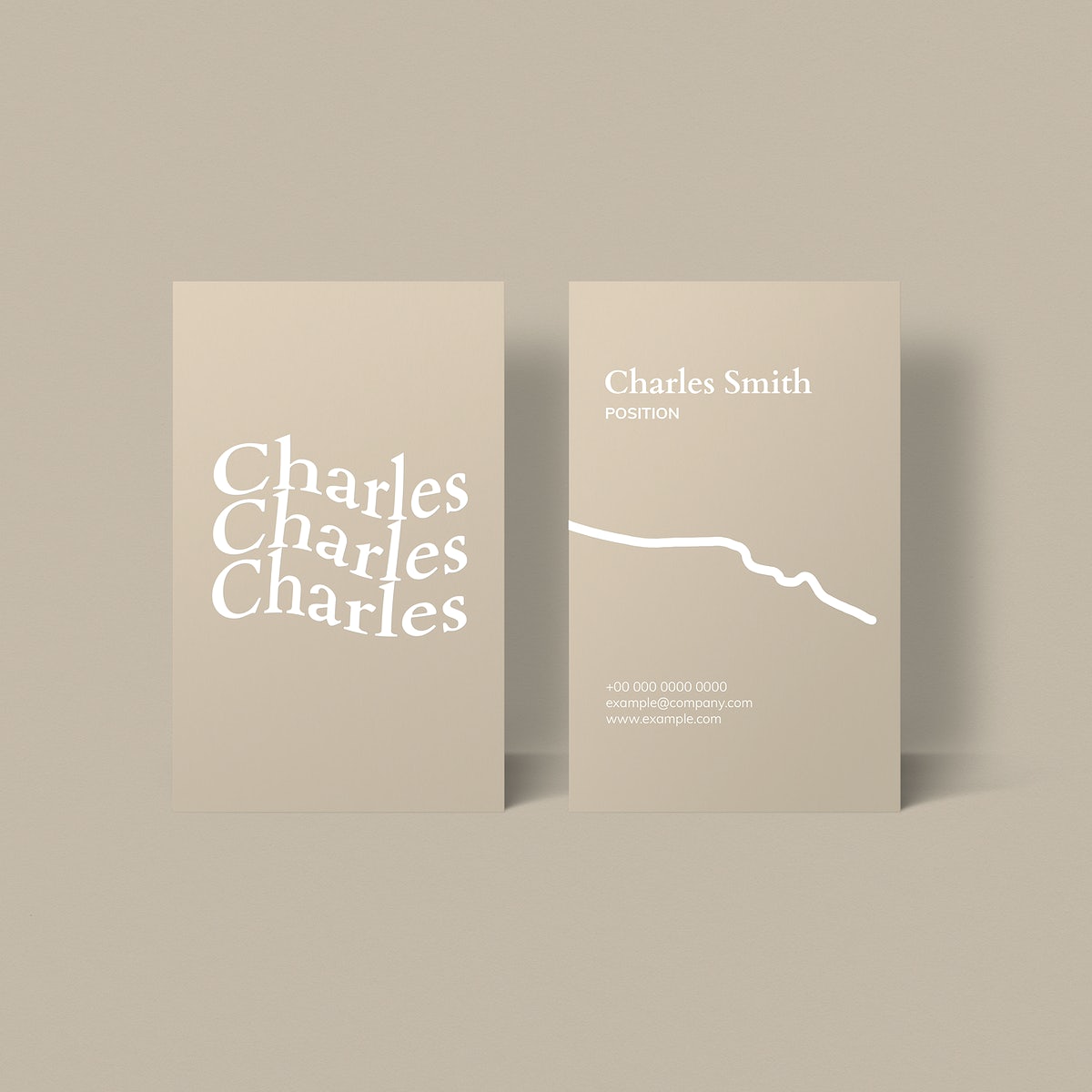 Free Luxury Business Card Mockup Psd In Gold Tone With Front And Rear View