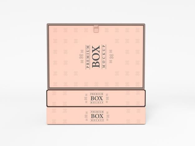 Free Luxury Gift Box Branding Mockup Psd